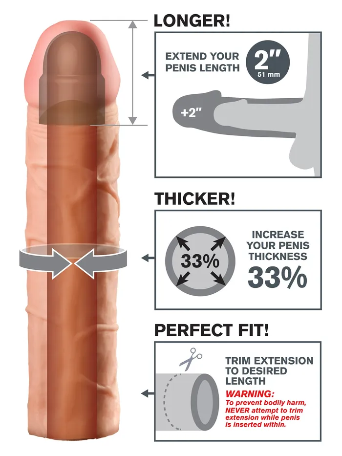 HonourSkintwocom Anal FX Perfect 2 Inch Extension