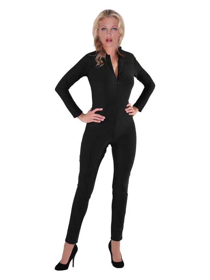 HonourSkintwocom Anal Lycra Glamazon Catsuit in Black