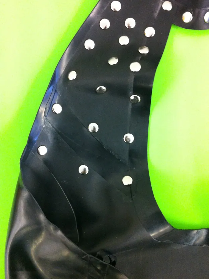 HonourSkintwocom Male Sex Toys Astral Studded Keyhole Latex Dress Large