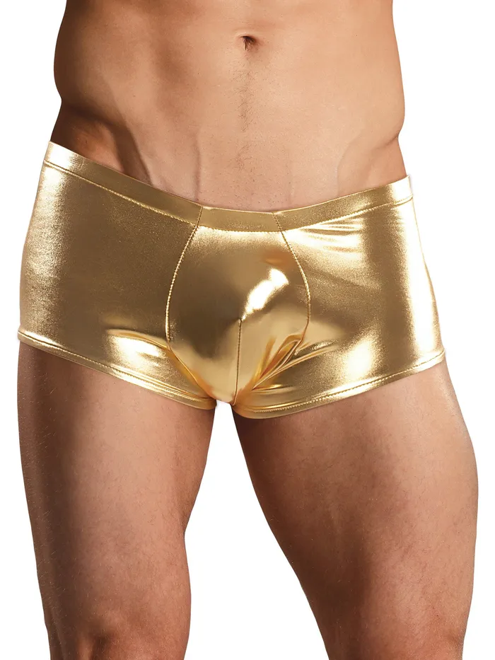 HonourSkintwocom Vibrators Metallic Mini Short Gold