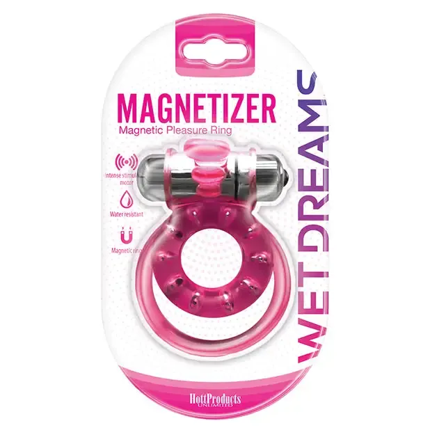 Hott Products Unlimited Male Sex Toys Magnetized Magnetic Cock Ring With Dual Straps And Bullet Hott Products Unlimited Male Sex Toys Magnetized Magnetic Cock Ring With Dual Straps And Bullet