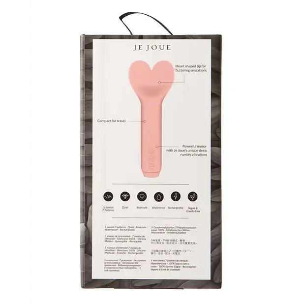 Je Joue Amour Rechargeable Silicone HeartShaped Fluttering Tip Bullet Vibrator Pale Rosette Je Joue Female Sex Toys Je Joue Amour Rechargeable Silicone HeartShaped Fluttering Tip Bullet Vibrator Pale Rosette Je Joue Female Sex Toys