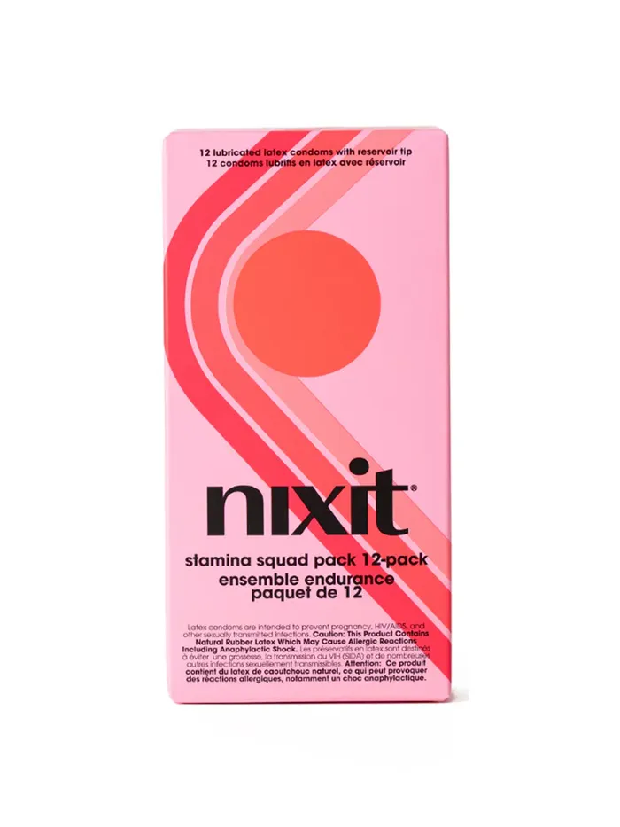 Jems Nixit Vegan Latex Condoms 12 Pack Female Sex Toys