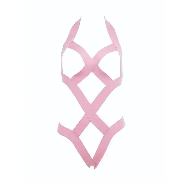 Kitten Obsession Strappy Open Cup Teddy Allure Lingerie Male Sex Toys