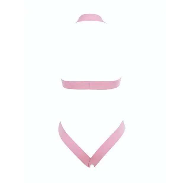 Kitten Obsession Strappy Open Cup Teddy Allure Lingerie Male Sex Toys