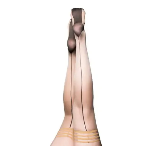 Kixies Ruby Nude w Black Back Seam Size B Kixies Anal