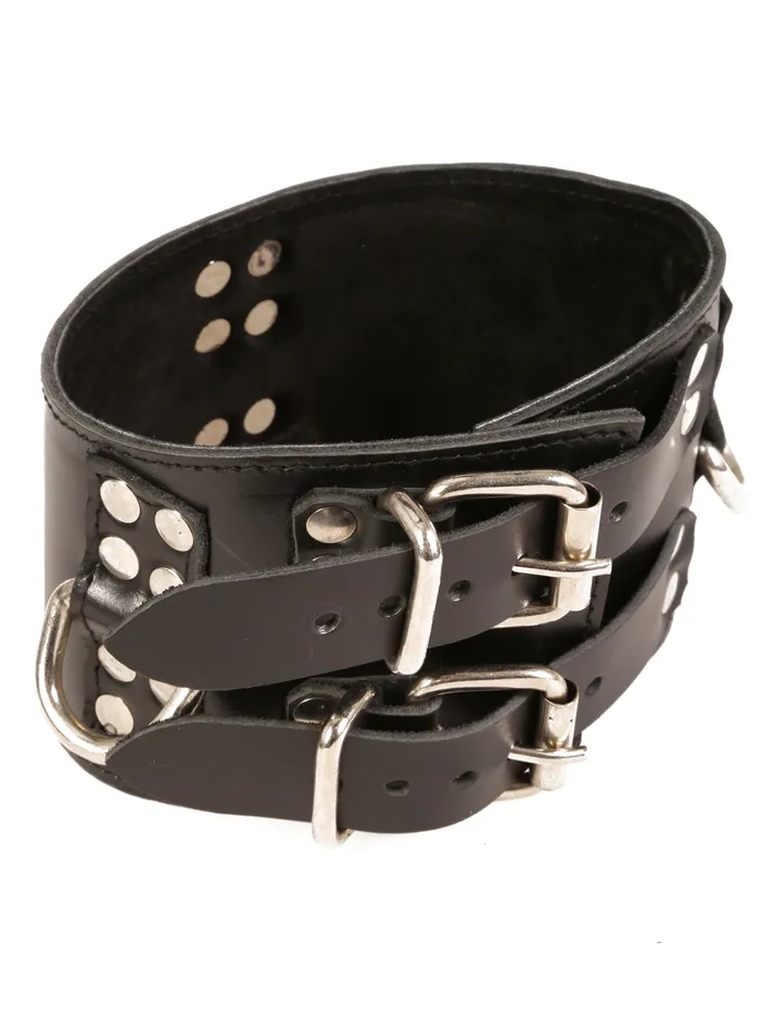 Leather 3 Ring Posture Collar HonourSkintwocom Male Sex Toys Leather 3 Ring Posture Collar HonourSkintwocom Male Sex Toys