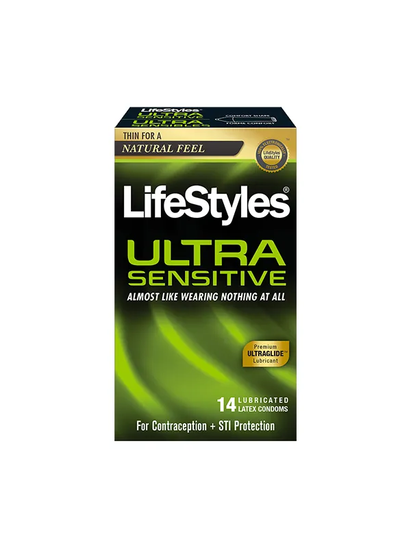 LifeStyles Male Sex Toys Lifestyles Ultra Sensitive Condoms 14 Pack