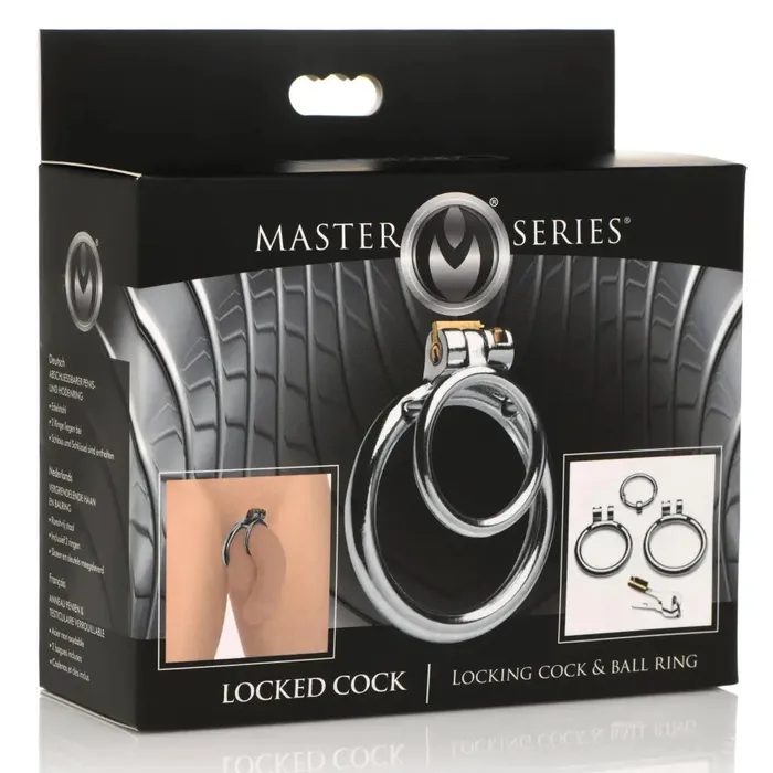 Locking Cock And Ball Ring Master Series Male Sex Toys