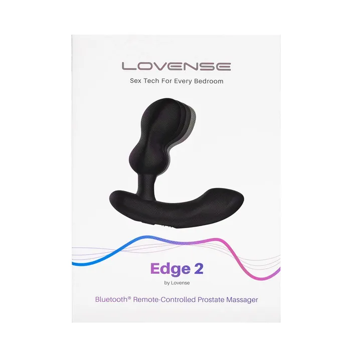 Lovense Edge 2 Bluetooth Prostate Massager Black Lovense Anal