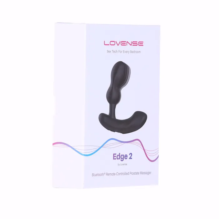 Lovense Edge 2 Bluetooth Prostate Massager Black Lovense Anal