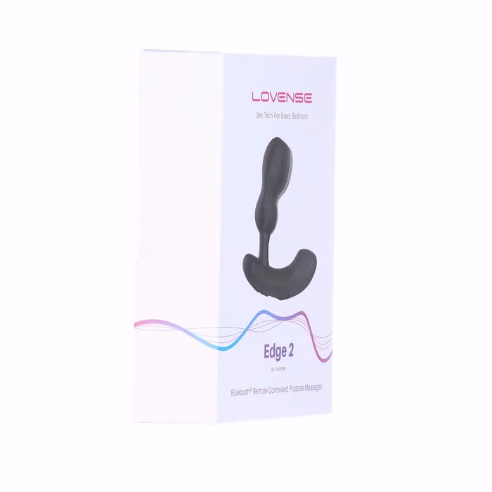 Lovense Edge 2 Bluetooth Prostate Massager Black Lovense Anal