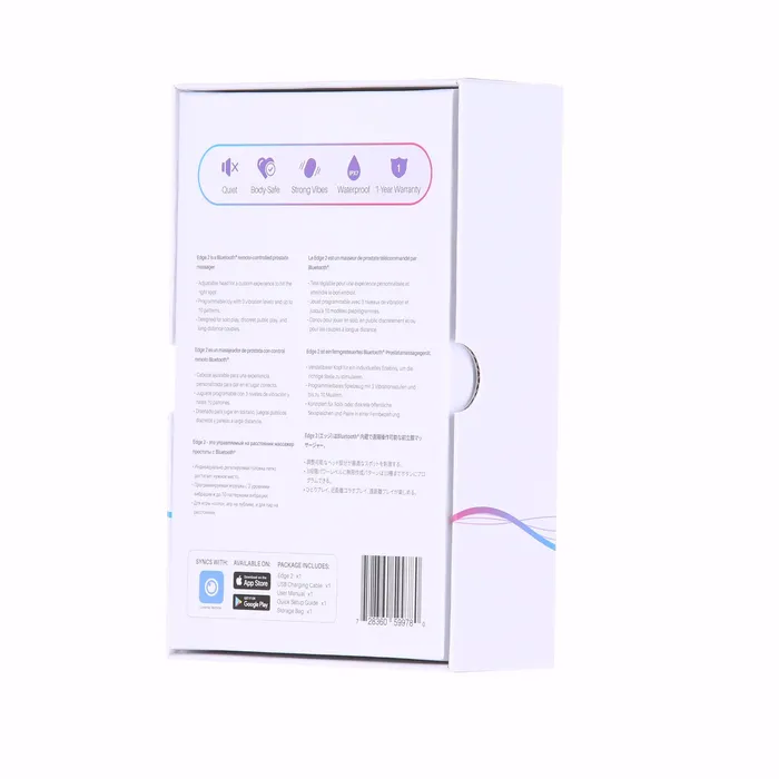 Lovense Edge 2 Bluetooth Prostate Massager Black Lovense Anal