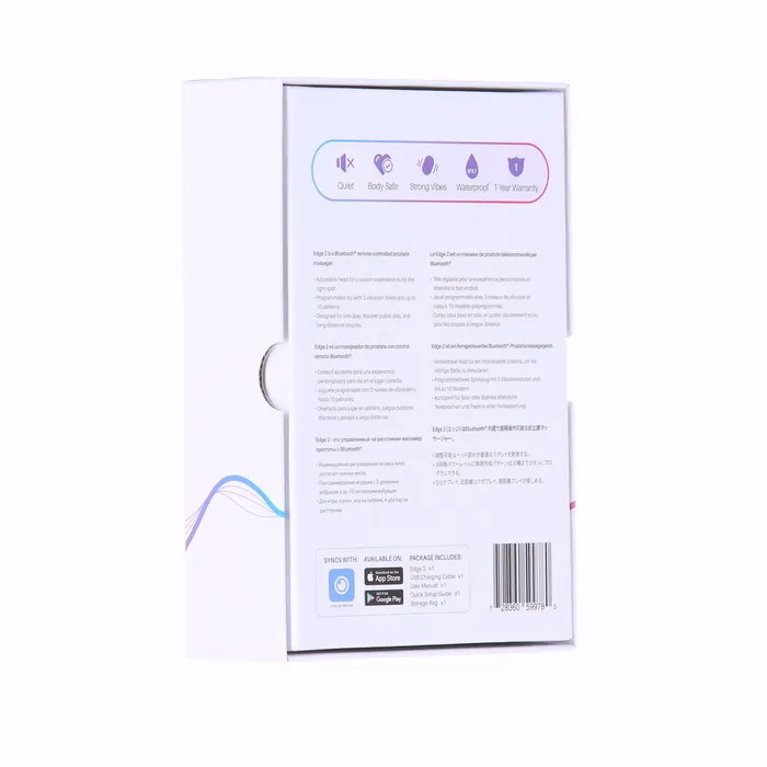 Lovense Edge 2 Bluetooth Prostate Massager Black Lovense Anal