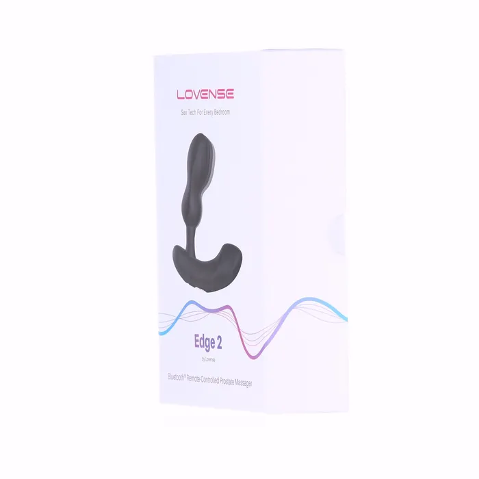Lovense Edge 2 Bluetooth Prostate Massager Black Lovense Anal
