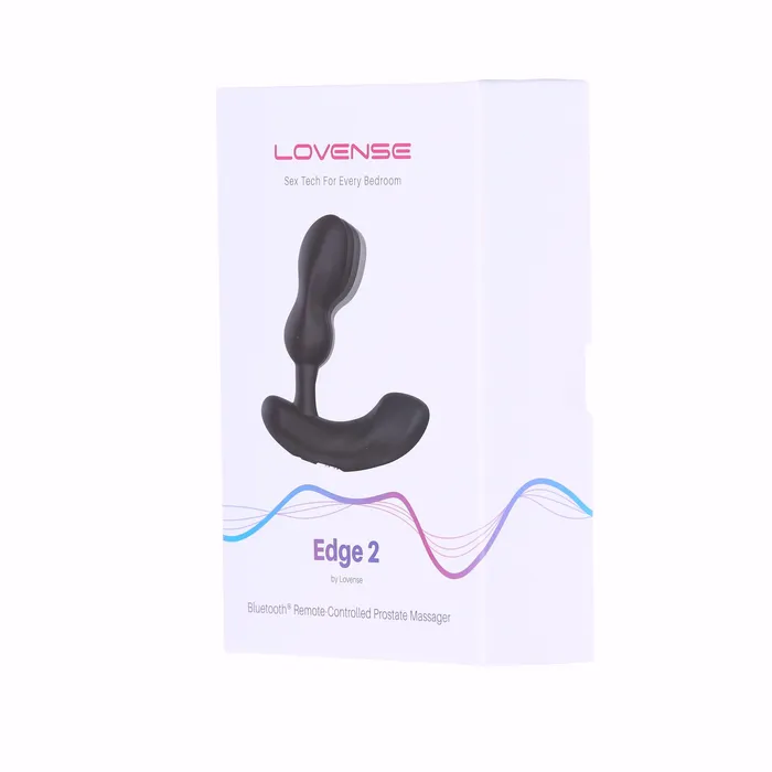 Lovense Edge 2 Bluetooth Prostate Massager Black Lovense Anal