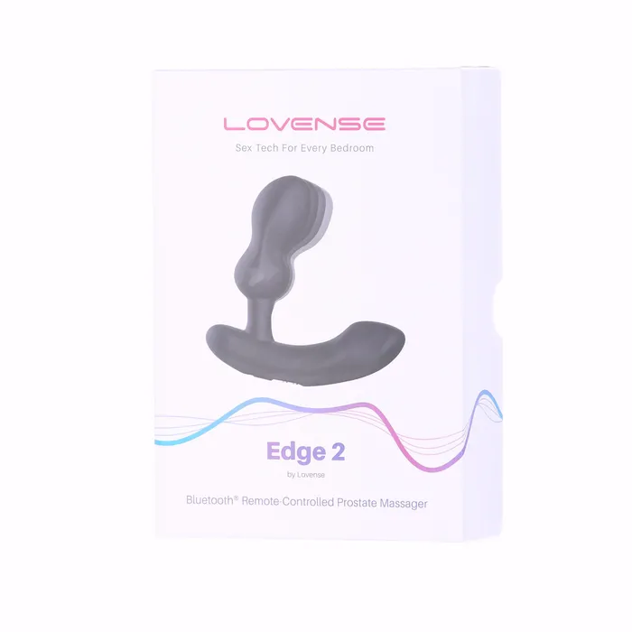 Lovense Edge 2 Bluetooth Prostate Massager Black Lovense Anal