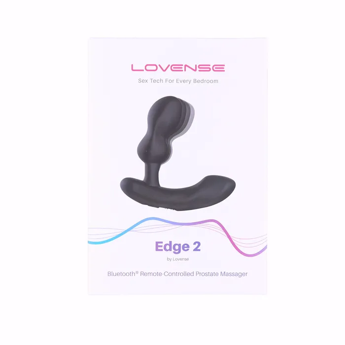 Lovense Edge 2 Bluetooth Prostate Massager Black Lovense Anal