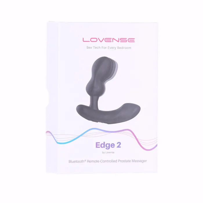Lovense Edge 2 Bluetooth Prostate Massager Black Lovense Anal
