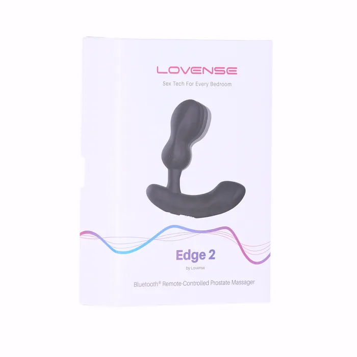 Lovense Edge 2 Bluetooth Prostate Massager Black Lovense Anal