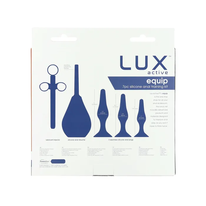 LUX active Equip Silicone Anal Training Kit Lux Active Male Sex Toys