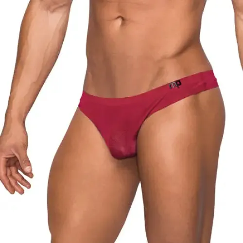 Male Power Male Sex Toys Male Power Seamless Sleek Sleek Thong wsheer pouch Wine SM Male Power Male Sex Toys Male Power Seamless Sleek Sleek Thong wsheer pouch Wine SM