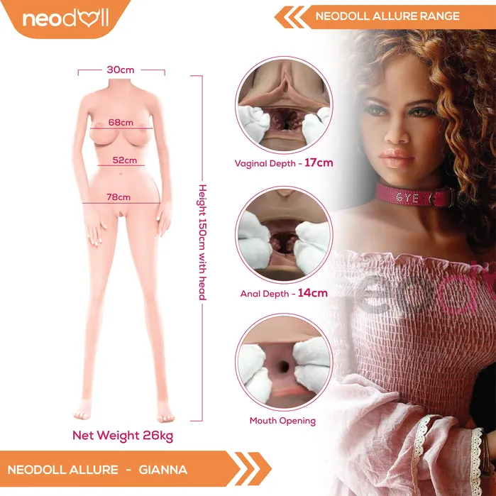 Male Sex Toys 6YE Doll Neodoll Allure Gianna Realistic Sex Doll 150cm Tan Male Sex Toys 6YE Doll Neodoll Allure Gianna Realistic Sex Doll 150cm Tan