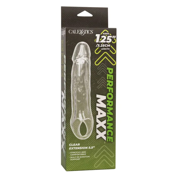Male Sex Toys CalExotics CaleXOtics Performance Maxx Clear Extension 55