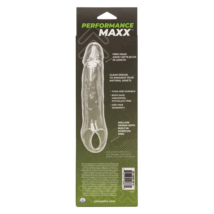 Male Sex Toys CalExotics CaleXOtics Performance Maxx Clear Extension 55