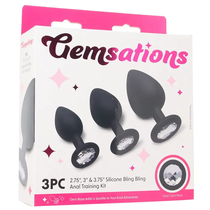 Male Sex Toys Electric Eel Gemsations Round Gem Silicone Anal Training Kit