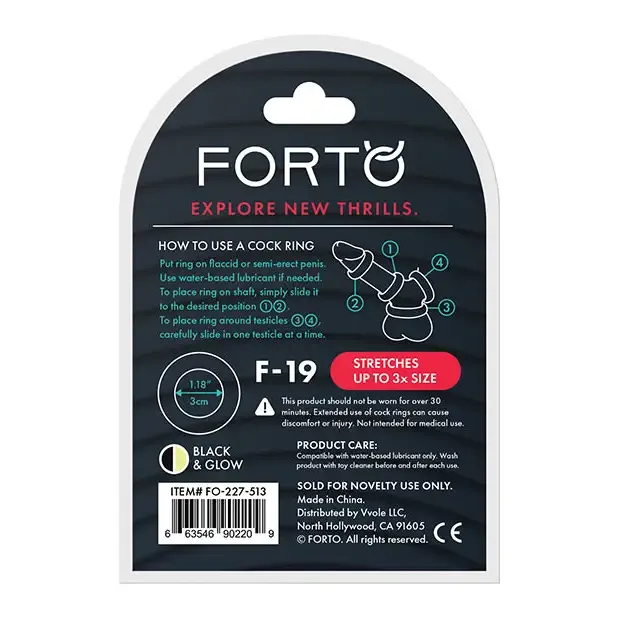 Male Sex Toys Forto F19 Liquid Silicone 2Tone Cock Ring Forto Male Sex Toys Forto F19 Liquid Silicone 2Tone Cock Ring Forto