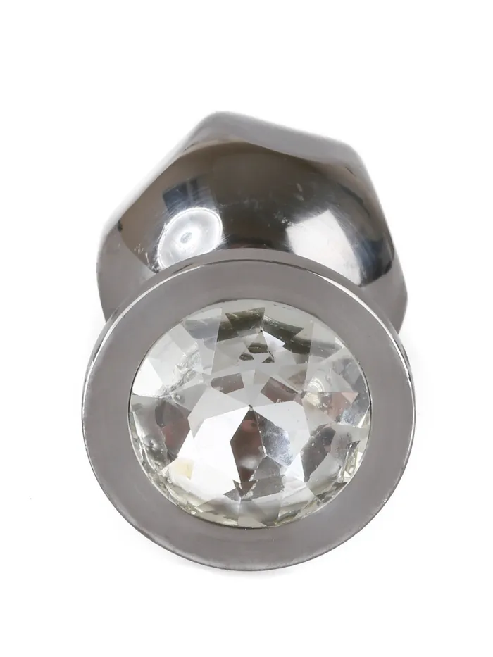 Male Sex Toys HonourSkintwocom 6 Sided Large Metal Butt Plug With Clear Jewel Male Sex Toys HonourSkintwocom 6 Sided Large Metal Butt Plug With Clear Jewel