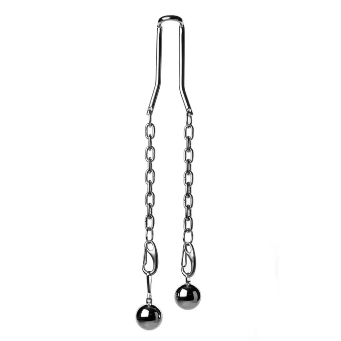 Male Sex Toys Master Series Heavy Hitch Ball Stretcher Hook With Weights