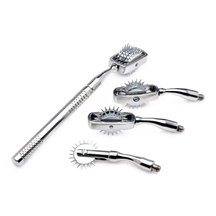 Male Sex Toys Master Series Master Series Deluxe Wartenberg Wheel Set With Travel Case