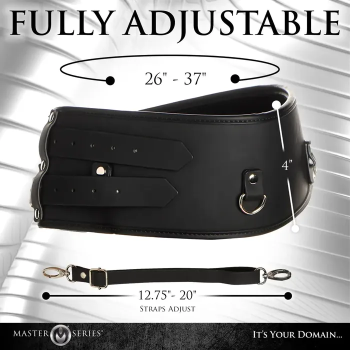 Male Sex Toys Master Series Master Series Forced Orgasm Belt With Saddle Straps