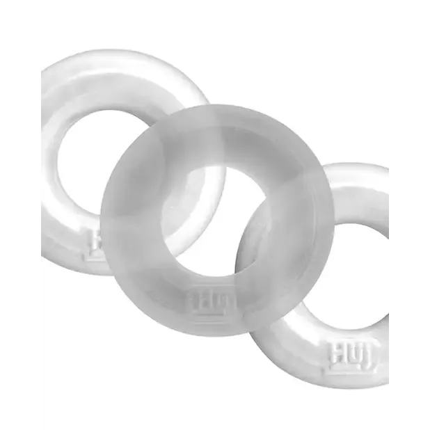 Male Sex Toys OXBALLS Hunkyjunk HUJ3 CRing 3Pack White Ice