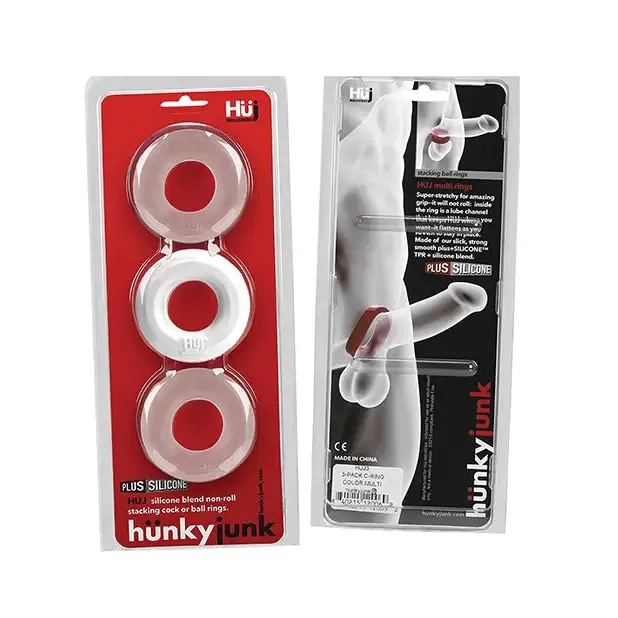 Male Sex Toys OXBALLS Hunkyjunk HUJ3 CRing 3Pack White Ice Male Sex Toys OXBALLS Hunkyjunk HUJ3 CRing 3Pack White Ice