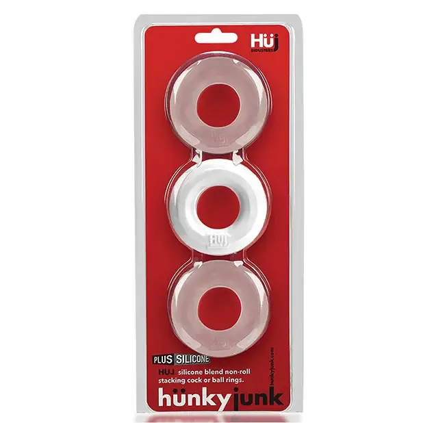 Male Sex Toys OXBALLS Hunkyjunk HUJ3 CRing 3Pack White Ice Male Sex Toys OXBALLS Hunkyjunk HUJ3 CRing 3Pack White Ice