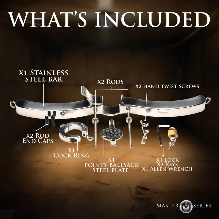Male Sex Toys Stainless Steel Humbler With Ball Crusher XR Brands