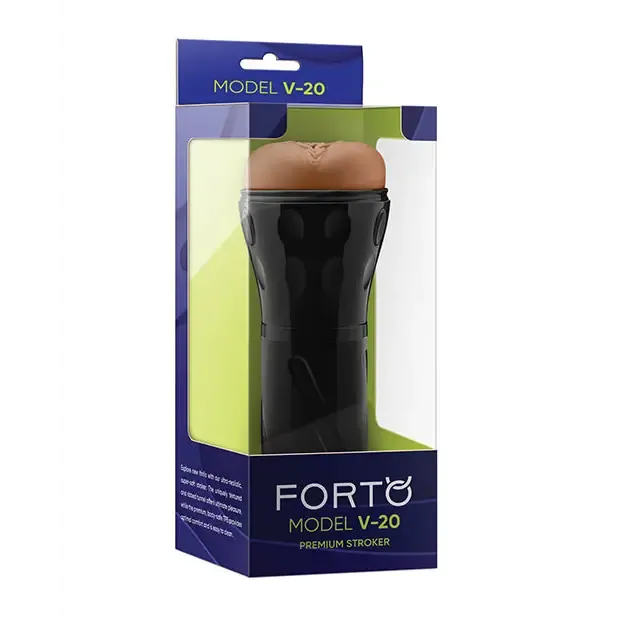 Male Sex Toys Vvole Forto Model V20 HardSide Vagina Masturbator Tan