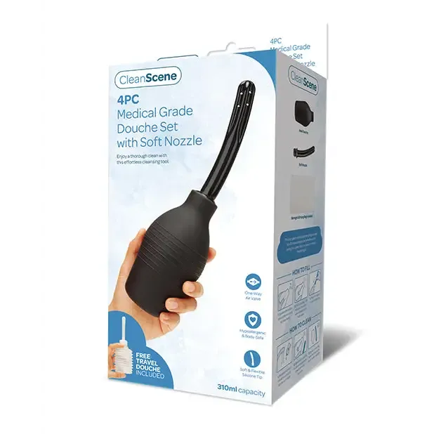 Male Sex Toys XGEN Products Cleanscene 310ml Medical Grade Douche W Nozzle