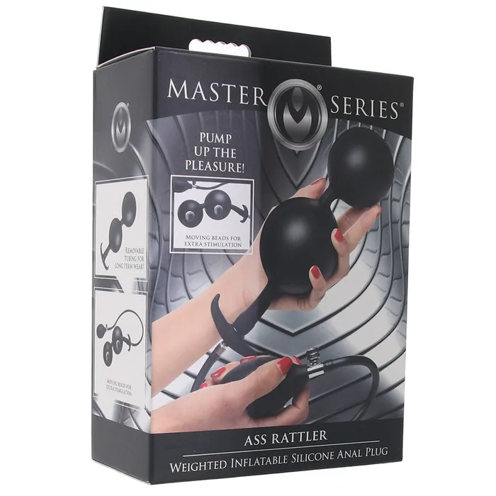 Male Sex Toys XR Brands Master Series Ass Rattler Inflatable Plug