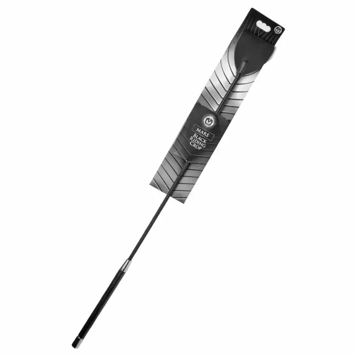 Mare Black Leather Riding Crop Master Series Restraints Mare Black Leather Riding Crop Master Series Restraints