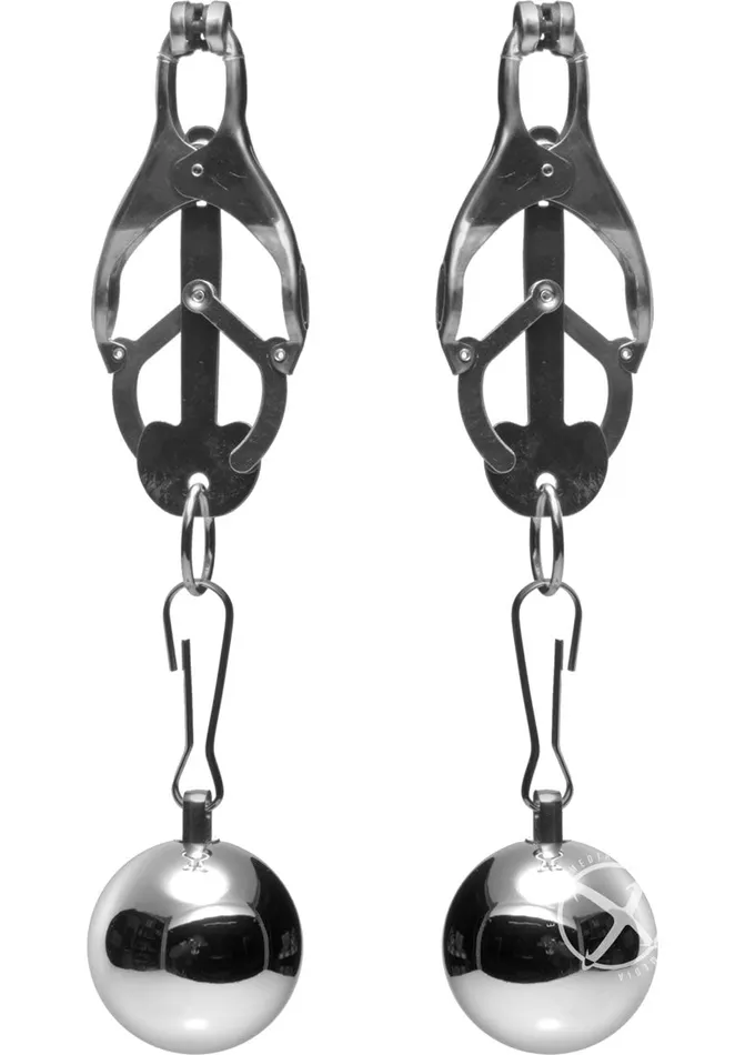 Master Series Master Series Deviant Monarch Weighted Nipple Clamps Female Sex Toys Master Series Master Series Deviant Monarch Weighted Nipple Clamps Female Sex Toys