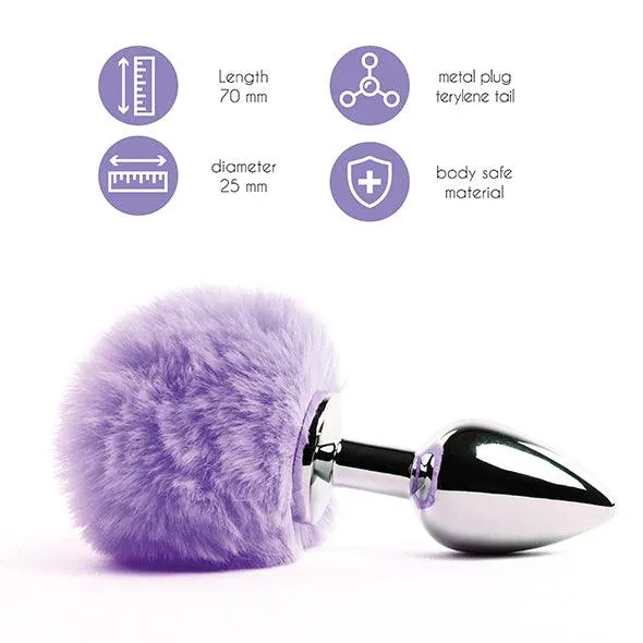 Neojoy Anal FeelzToys Bunny Tails Butt Plug Purple