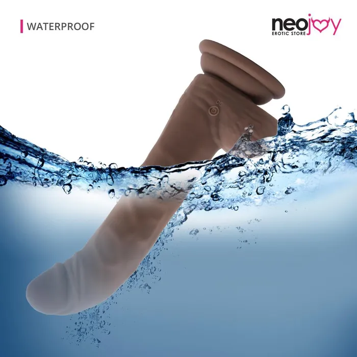 Neojoy Female Sex Toys Neojoy Biggy Vibrating Rotating Silicone Dildo With Powerful Suction Cup Brown 23cm 91 inch