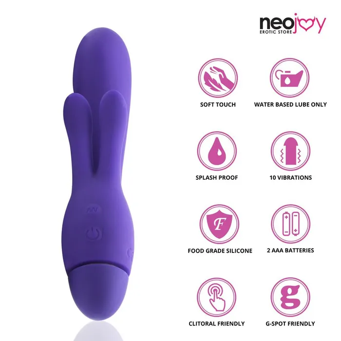 Neojoy Gspot Clit Silicone Vibrator 10Speed Functions Neojoy Female Sex Toys