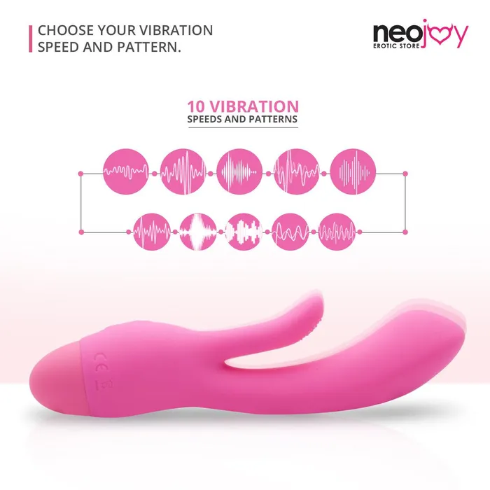 Neojoy Gspot Clit Silicone Vibrator 10Speed Functions Neojoy Female Sex Toys