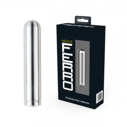 Nexus Nexus FERRO Stainless Steel Rechargeable Waterproof 6 Speed Bullet Female Sex Toys Nexus Nexus FERRO Stainless Steel Rechargeable Waterproof 6 Speed Bullet Female Sex Toys