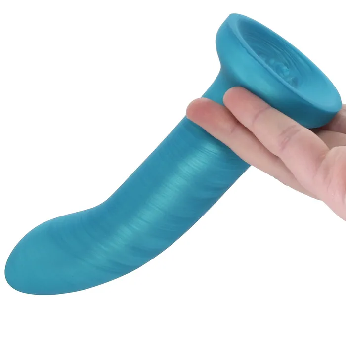ns novelties Royals Charlie 6 Inch Soft Silicone Dildo in Teal Dildos